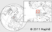 Blank Location Map of Sundsore, highlighted country