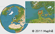 Satellite Location Map of Sundsore