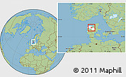 Savanna Style Location Map of Sundsore, highlighted parent region