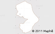 Classic Style Simple Map of Sundsore, cropped outside
