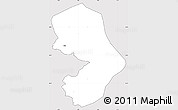 Silver Style Simple Map of Sundsore, cropped outside