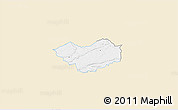 Classic Style 3D Map of Tjele, single color outside