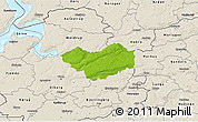 Physical 3D Map of Tjele, shaded relief outside