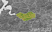 Satellite 3D Map of Tjele, desaturated
