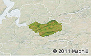 Satellite 3D Map of Tjele, lighten