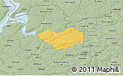 Savanna Style 3D Map of Tjele