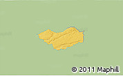 Savanna Style 3D Map of Tjele, single color outside