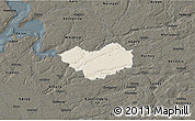 Shaded Relief 3D Map of Tjele, darken