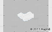 Gray Map of Tjele, single color outside