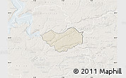 Shaded Relief Map of Tjele, lighten