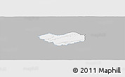 Gray Panoramic Map of Tjele, single color outside