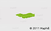 Physical Panoramic Map of Tjele, cropped outside