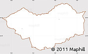 Classic Style Simple Map of Tjele, cropped outside