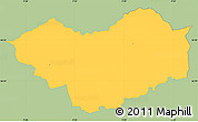 Savanna Style Simple Map of Tjele, single color outside
