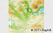 Physical 3D Map of Dikhil