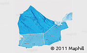 Political Shades 3D Map of Dikhil, single color outside