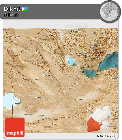 Satellite 3D Map of Dikhil