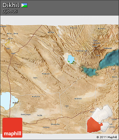 Satellite 3D Map of Dikhil