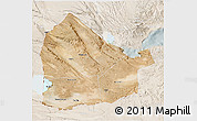 Satellite 3D Map of Dikhil, lighten