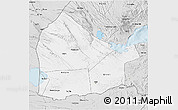 Silver Style 3D Map of Dikhil