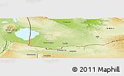 Physical Panoramic Map of As Eyla