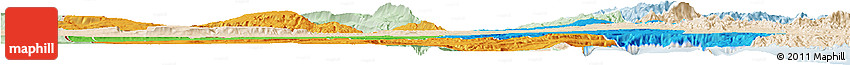 Political Horizon Map of Dikhil, lighten