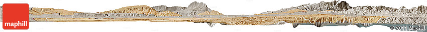 Satellite Horizon Map of Dikhil, semi-desaturated