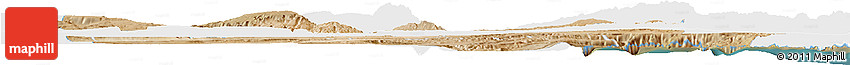 Satellite Horizon Map of Dikhil, single color outside