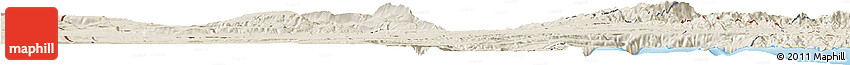 Shaded Relief Horizon Map of Dikhil