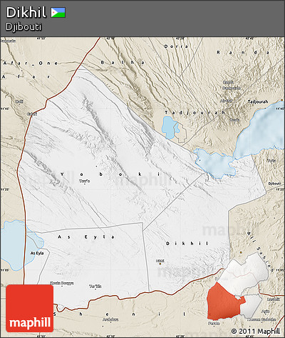 Classic Style Map of Dikhil