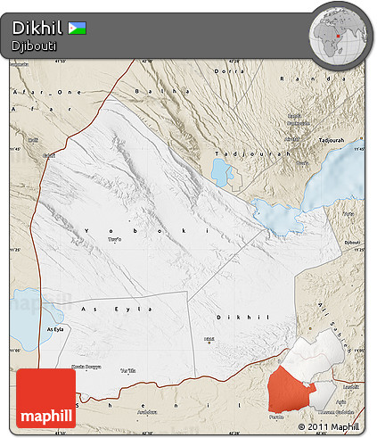 Classic Style Map of Dikhil