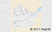 Classic Style Map of Dikhil, single color outside