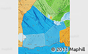 Political Shades Map of Dikhil