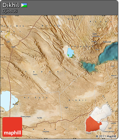 Satellite Map of Dikhil
