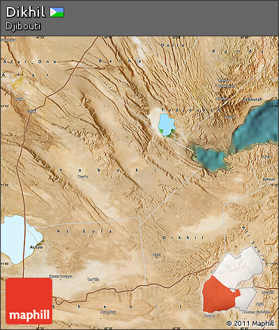 Satellite Map of Dikhil