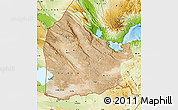 Satellite Map of Dikhil, physical outside