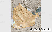 Satellite Map of Dikhil, semi-desaturated