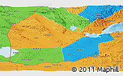 Political Panoramic Map of Dikhil