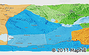 Political Shades Panoramic Map of Dikhil