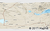 Shaded Relief Panoramic Map of Dikhil