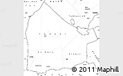 Blank Simple Map of Dikhil