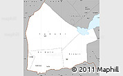 Gray Simple Map of Dikhil