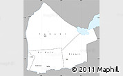 Gray Simple Map of Dikhil, single color outside