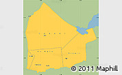 Savanna Style Simple Map of Dikhil, single color outside