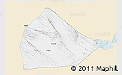 Classic Style 3D Map of Yoboki, single color outside