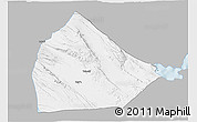 Gray 3D Map of Yoboki, single color outside