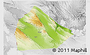 Physical 3D Map of Yoboki, lighten, desaturated