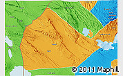 Political 3D Map of Yoboki