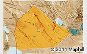Political 3D Map of Yoboki, satellite outside