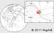 Blank Location Map of Yoboki, within the entire country